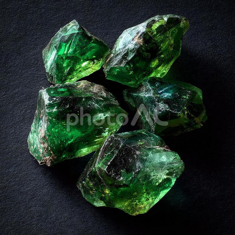 神秘的な緑のクリスタル クリスタル,結晶,鉱物の写真素材