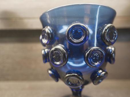 瑠璃の器、光を纏う古代 瑠璃坏,古代ガラス,シルクロードの写真素材