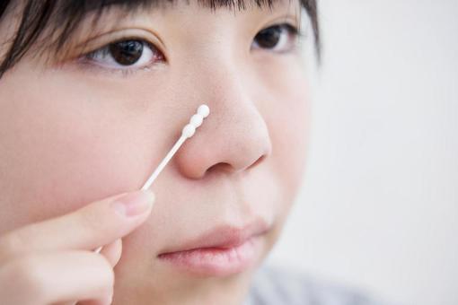 關心毛孔變黑的日本女初中生, JPG 關心毛孔變黑的日本女初中生, 鼻子, 毛孔, 黑头, JPG