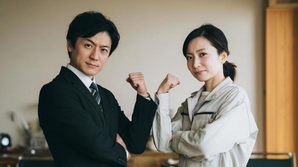 決意を示すビジネスパートナーの写真