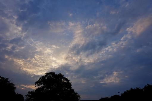 夏の朝空43 夏の朝空43 朝日,日の出,夜明けの写真素材