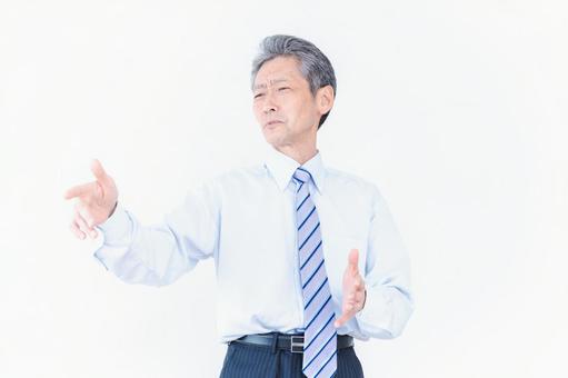 意見を主張する上司 仕事,手振り,議論の写真素材