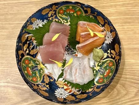 お造り3種盛り お造り3種盛りの写真