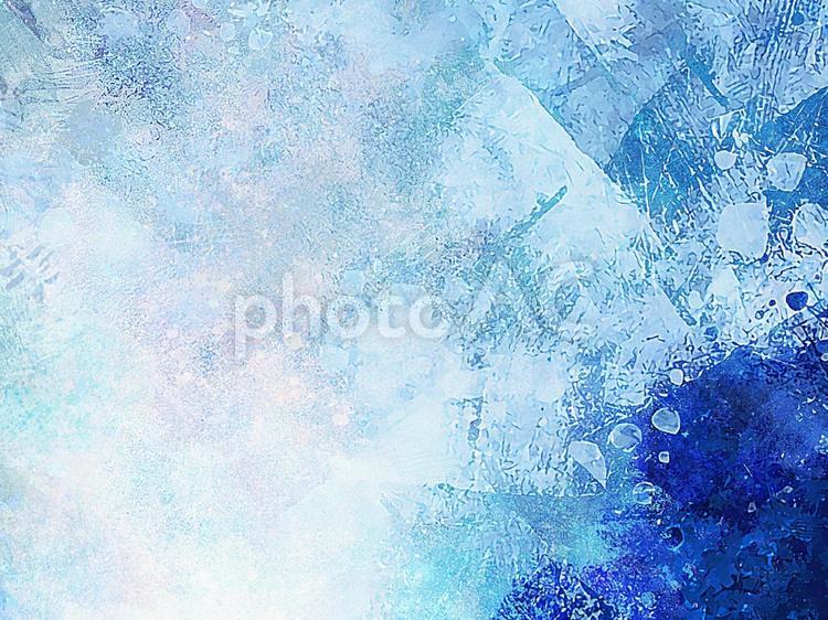 幻想的な青色の水彩テクスチャ背景 深海,海底,暗いの写真素材