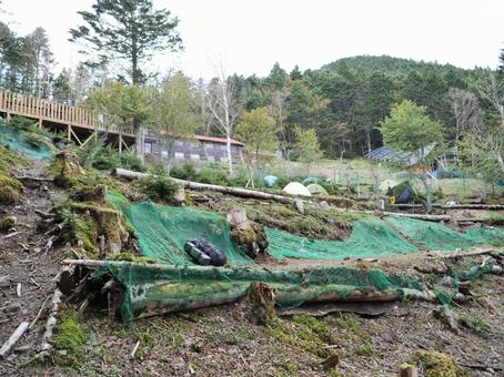 甲武信小屋のテン場 甲武信小屋のテン場 甲武信小屋,テン場,甲武信ヶ岳の写真素材