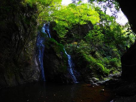 川辺町南天の滝 南天の滝,岐阜,川辺町の写真素材