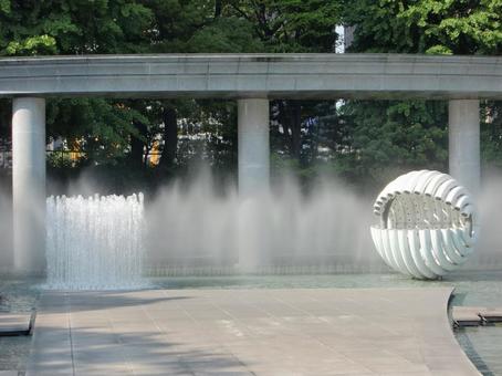 公園　噴水 噴水,公園,憩いの写真素材