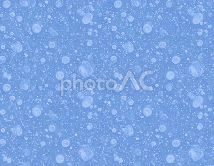 ウォーターブルーの泡模様テクスチャ 水,泡,青の写真素材