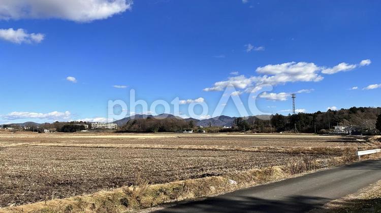 茨城県の田舎景色2 つくば,つくば市,茨城の写真素材