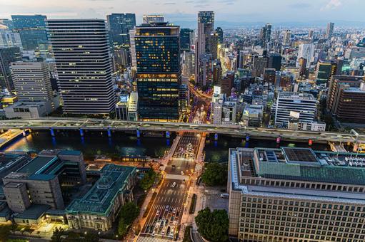 都市夜景 都市夜景の写真