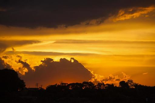 Photo, sunset, summer, sao paulo state, 