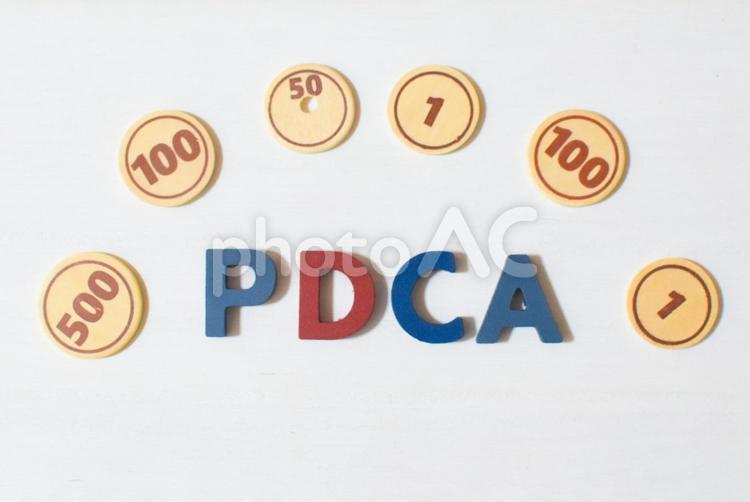 PDCAサイクルのイメージ① pdca,ビジネス,planの写真素材
