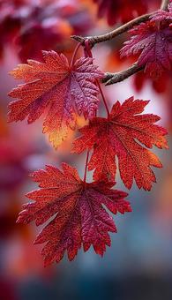 紅葉のグラデーション 紅葉のグラデーションの写真