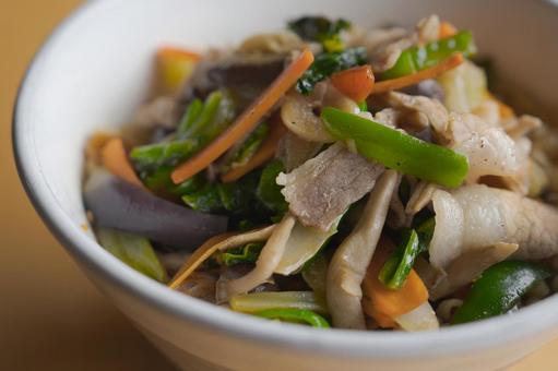 野菜インスタントラーメン4 ラーメン,家,ランチの写真素材