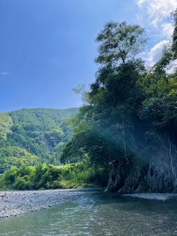 川遊び 川遊びの写真
