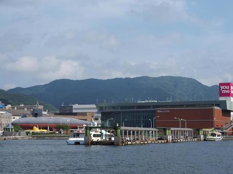 広島県呉市　アレイからすこじま　 広島県,呉市,潜水艦の写真素材