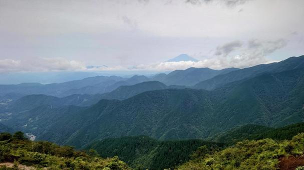 丹沢山表尾根 丹沢山表尾根 山,登山,自然の写真素材