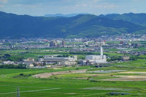 佐賀東部クリーンエコランド(遠景2) 佐賀東部クリーンエコランド(遠景2) 佐賀東部クリーンエコランド,クリーンエコランド,エコの写真素材