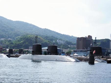 広島県呉市　アレイからすこじま　 広島県,呉市,潜水艦の写真素材