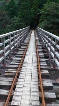 トロッコ道 トロッコ道 鹿児島県,屋久島,廃線の写真素材