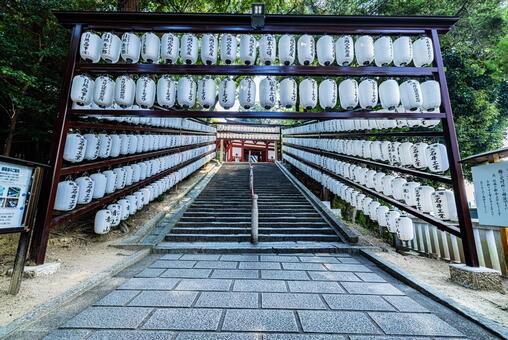 岡山県　吉備津神社の風景 吉備津神社,国宝,建物の写真素材