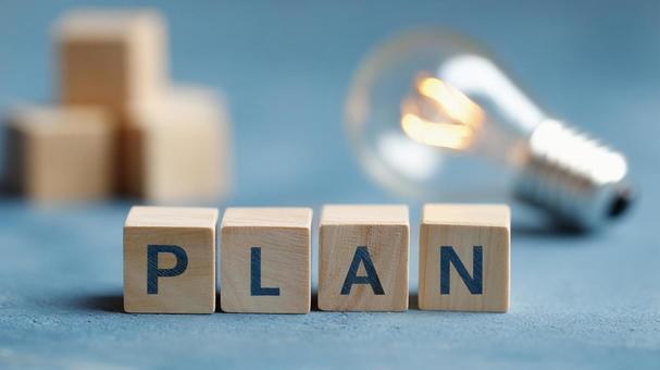 アイデアを具体化する「PLAN」の概念 アイデアを具体化する「PLAN」の概念の写真