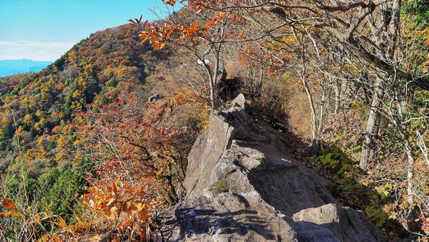 硯岩 紅葉,アウトドア,登山の写真素材