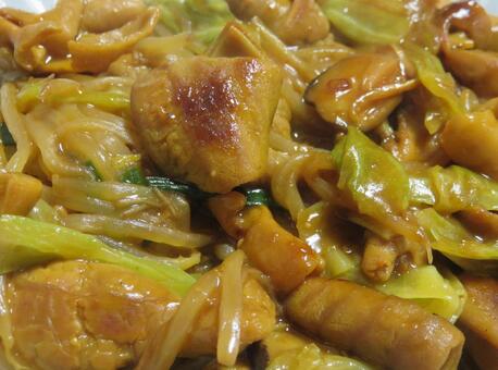 ホルモン炒め ホルモン,野菜炒め,献立の写真素材