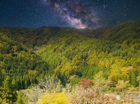 山の上の天の川銀河 山の上の天の川銀河の写真