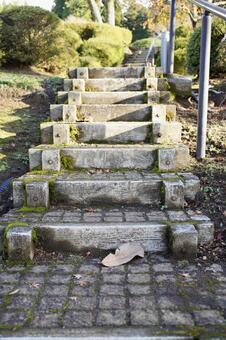 石段のある風景 風景,階段,屋外の写真素材