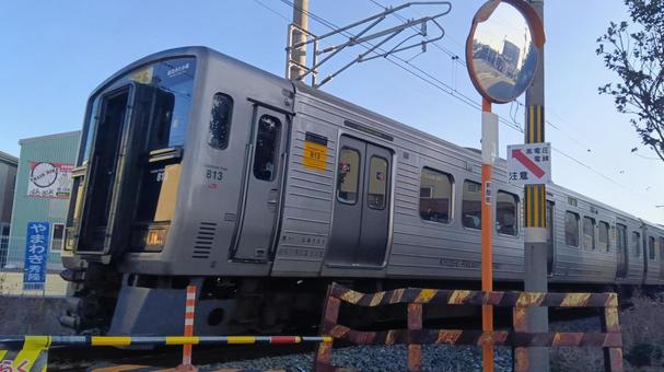 福北ゆたか線 福北ゆたか線 電車,町中,地方の写真素材