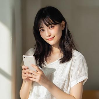 信頼感のある女性のポートレート 信頼感のある女性のポートレートの写真