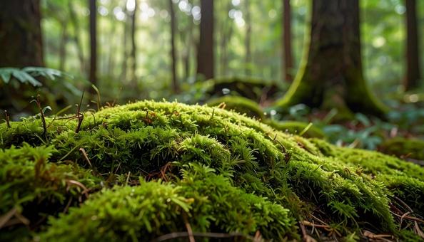 綺麗な苔 綺麗な苔の写真