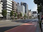 街中の大通り 道,道路,街の写真素材