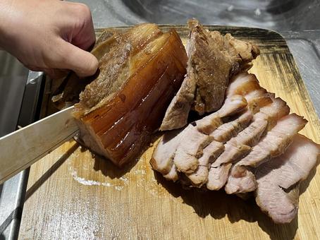 手作り焼豚1 手作り焼豚1 焼豚,チャーシュー,豚肉の写真素材