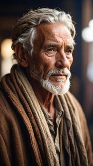 ご老人 男性アップB ご老人 男性アップBの写真