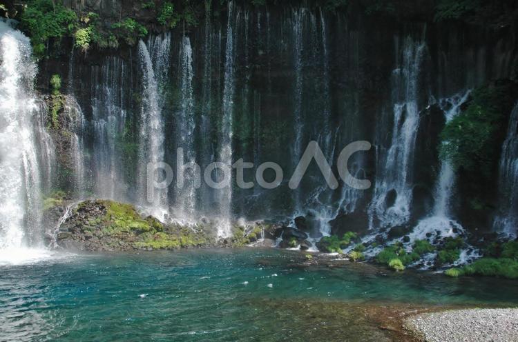 <静岡県>白糸の滝 白糸の滝,滝,旅行の写真素材