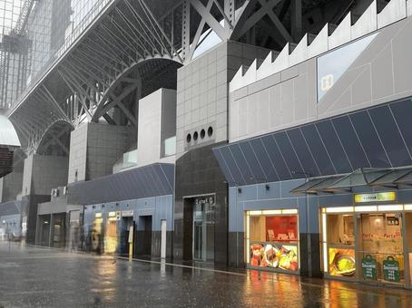 JR京都線 京都駅 JR京都線 京都駅 東海道新幹線,jr京都線,jr嵯峨野線の写真素材