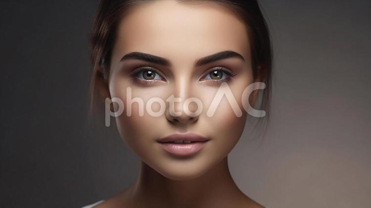 肌の潤いのある綺麗な女性 女性,顔,面子の写真素材