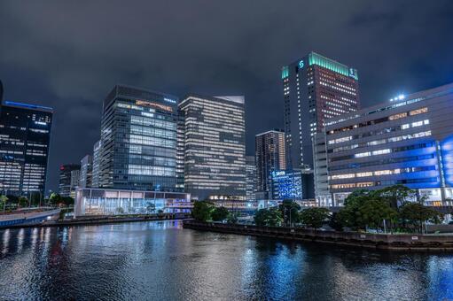 横浜駅周辺のオフィスビル街 横浜駅,デートスポット,横浜の写真素材