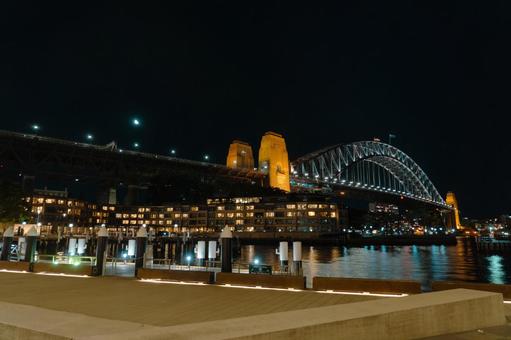 シドニーハーバーの夜 シドニーハーバーの夜 オーストラリア,シドニー,ハーバーブリッジの写真素材