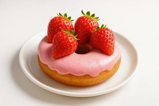 季節限定いちごドーナツ 季節限定いちごドーナツの写真