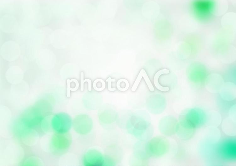 ふんわりとした水玉模様の背景素材（グリーン） ふんわり,ふわふわ,幻想的の写真素材