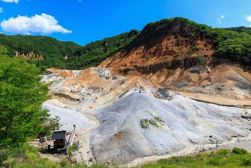 登別地獄谷 登別地獄谷 地獄谷,登別地獄谷,登別の写真素材