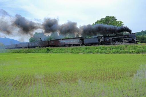 SL山口号_徳佐 5 SL山口号_徳佐 5 sl,山口号,鐵道の写真素材