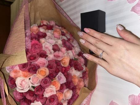 108本のバラでプロポーズ 108本の薔薇,バラ,プロポーズの写真素材