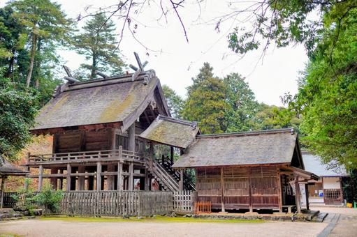 松江・日本最古の大社造の神魂神社 松江・日本最古の大社造の神魂神社の写真
