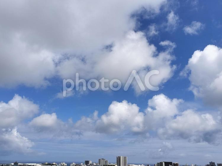 梅雨の中休み 空,sky,青空の写真素材