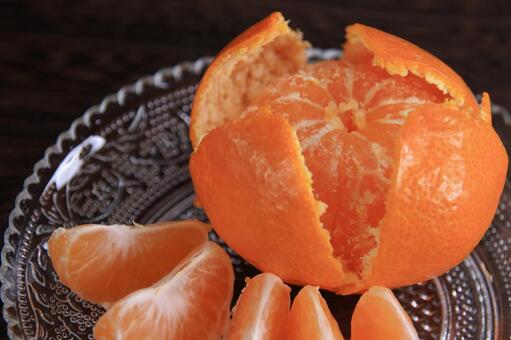 みかん　16 みかん,温州みかん,冬の写真素材