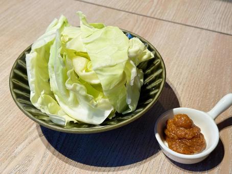 Photo, cabbage, yakitori shop, vegetables, 